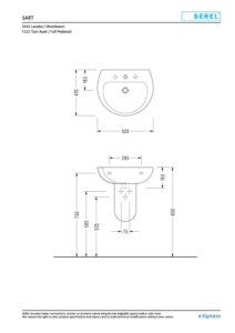 Serel Lavabo 50 cm - Görsel 2