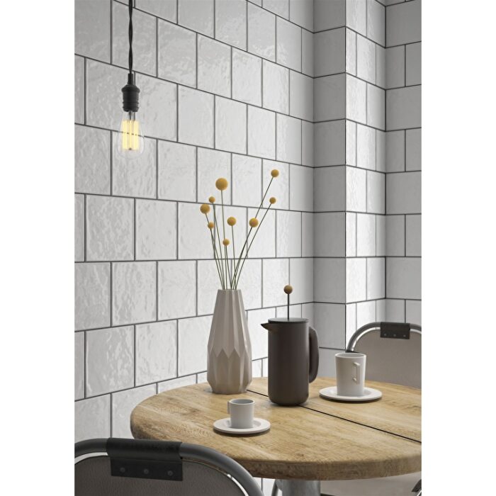 VitrA 20x20, miniworx, bumpy, Fon, Beyaz, RAL 9016 Beyaz - Görsel 2