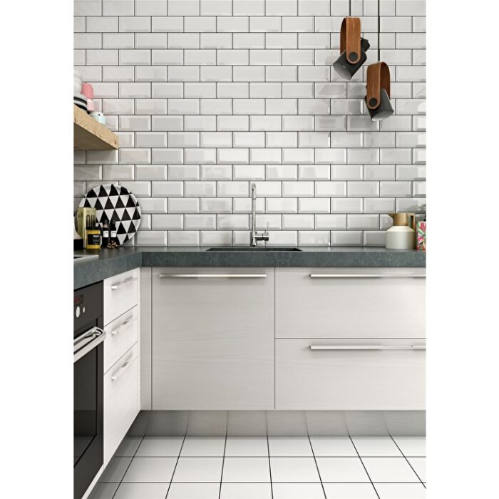 VitrA 10x20, miniworx, metro, Fon, Beyaz, RAL 9016 Beyaz - Görsel 3