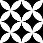 VitrA 15x15, retromix, Fon, Siyah-Beyaz