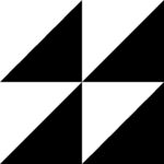 VitrA 15x15, retromix, Fon, Siyah-Beyaz