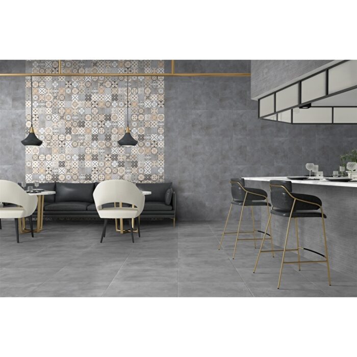 VitrA 60x60, Cementine, Fon, Gri - Görsel 2