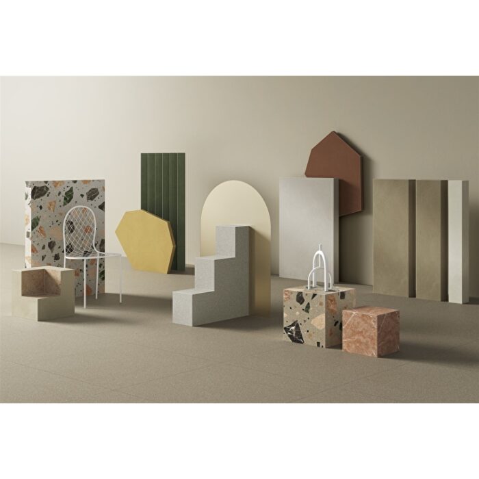 VitrA 120x120, Resincrete, Palladiano, Fon, Naturel Gri, R9 - Görsel 4