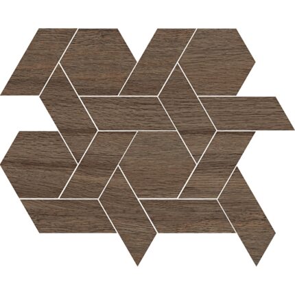 VitrA 40x40, Woodart, Kesme Mozaik, Koyu Meşe, R10A