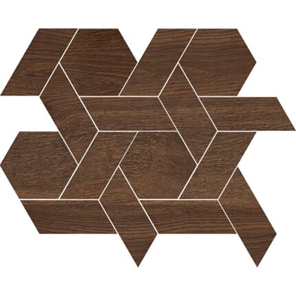 VitrA 40x40, Woodart, Kesme Mozaik, Ceviz, R10A