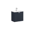 VitrA Root Classic Lavabo Dolabı, 60 cm, İki Kapaklı, Dar, Yuvarlak Lavabo, Mat Lacivert - 68643 - Banyo Alt Modülleri - 2