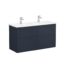 VitrA Root Classic Lavabo Dolabı, 120 cm, Dört Çekmeceli, Köşeli Lavabo, Mat Lacivert - 68944 - Banyo Alt Modülleri