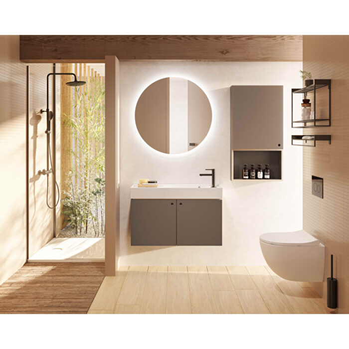 VitrA Archiplan Duble Raf, 60 cm, Metal, Siyah - Görsel 3