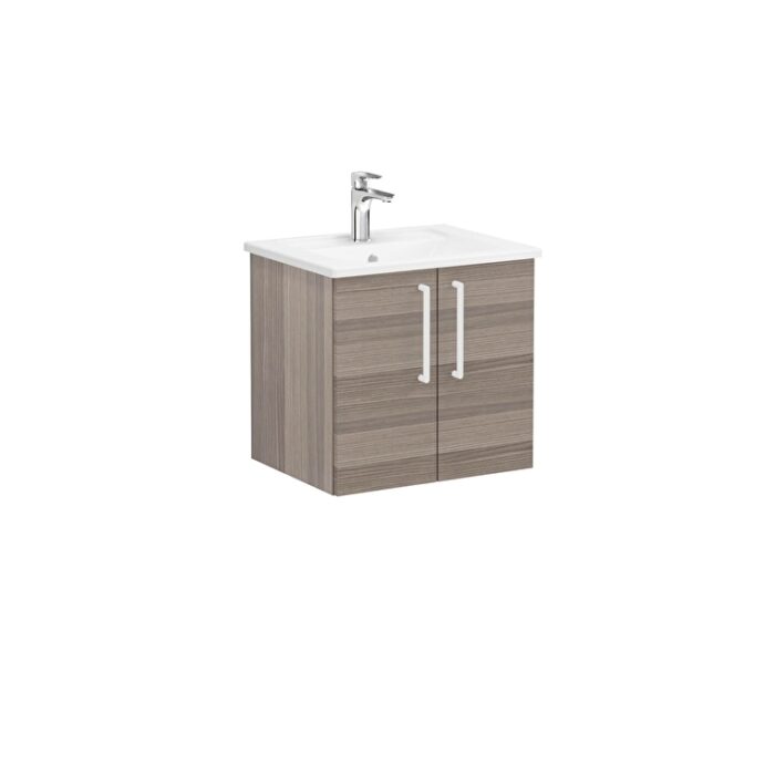 VitrA Root Flat Lavabo Dolabı, 60 cm, İki Kapaklı, Köşeli Lavabo, Cordoba - Görsel 3