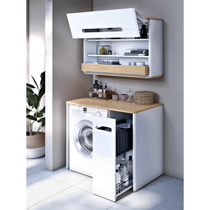 VitrA Sento Üst Ünite, 105 cm, Bir Kapaklı, İç Çekmeceli, Mat Beyaz - Görsel 8