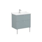 VitrA Root Classic Lavabo Dolabı, 80 cm, İki Çekmeceli, Klasik Lavabo, Mat Fiyord Yeşili - 68872 - Banyo Alt Modülleri - 3