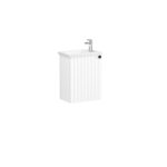 VitrA Root Groove Lavabo Dolabı, 45 cm, Bir Kapaklı, Dar, Köşeli Lavabo, Mat Beyaz, Sağ - Görsel 4
