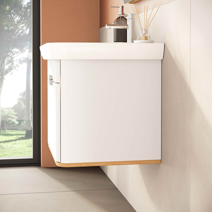 VitrA Sento Lavabo Dolabı, 65 cm, Bir Çekmeceli, Aydınlatmalı, Mat Beyaz - Görsel 16