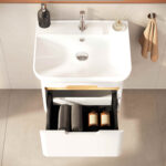 VitrA Sento Lavabo Dolabı, 65 cm, Bir Çekmeceli, Aydınlatmalı, Mat Beyaz - Görsel 4