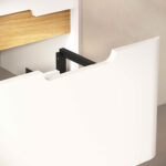 VitrA Sento Lavabo Dolabı, 65 cm, Bir Çekmeceli, Aydınlatmalı, Mat Beyaz - Görsel 3
