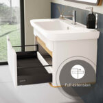 VitrA Sento Lavabo Dolabı, 100 cm, Bir Çekmeceli, Aydınlatmalı, Mat Beyaz - Görsel 4