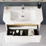 VitrA Sento Lavabo Dolabı, 100 cm, Bir Çekmeceli, Aydınlatmalı, Mat Beyaz - Görsel 9