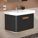 VitrA Sento Lavabo Dolabı, 80 cm, Bir Çekmeceli, Aydınlatmalı, Mat Antrasit - Görsel 10
