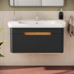 VitrA Sento Lavabo Dolabı, 100 cm, Bir Çekmeceli, Aydınlatmalı, Mat Antrasit - Görsel 6