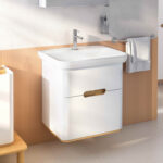 VitrA Sento Lavabo Dolabı, 65 cm, İki Çekmeceli, Aydınlatmalı, Mat Beyaz - Görsel 9
