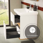 VitrA Sento Lavabo Dolabı, 65 cm, İki Çekmeceli, Aydınlatmalı, Mat Beyaz - Görsel 11
