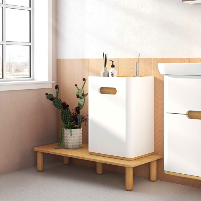 VitrA Sento Yan Ünite, 40 cm, Bir Kapaklı, Mat Beyaz, Sol - Görsel 7