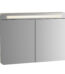 VitrA Sento Dolaplı Ayna, 100 cm, İki Kapaklı, Aydınlatmalı, Mat Antrasit - 61683 - Banyo Üst Modülleri