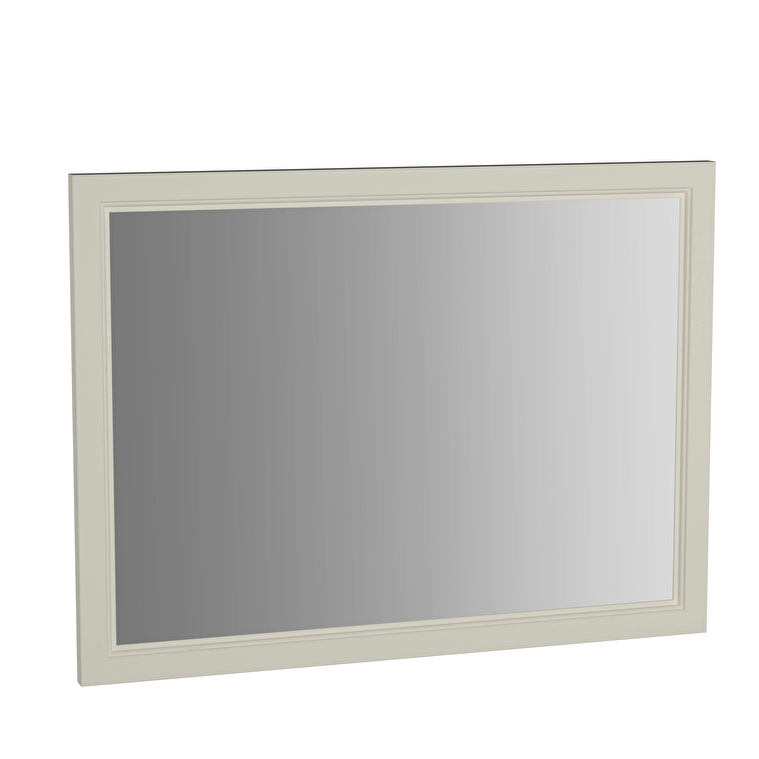 VitrA Valarte Düz Ayna, 100 cm, Mat Fildişi - 62221 - Banyo Üst Modülleri