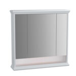 VitrA Valarte Dolaplı Ayna, 80 cm, Üç Kapaklı, Mat Beyaz