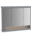 VitrA Valarte Dolaplı Ayna, 100 cm, Üç Kapaklı, Mat Gri - 62235 - Banyo Üst Modülleri
