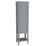 VitrA Valarte Boy Dolabı, 55 cm, Bir Kapaklı, Mat Gri, Sağ - 62244 - Boy Dolaplar