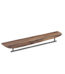 VitrA Plural Raf, 75 cm, Uzun, Metal Havluluklu, Koyu Meşe, Sağ - 64063 - Fonksiyonel ve Tamamlayıcı Ürünler