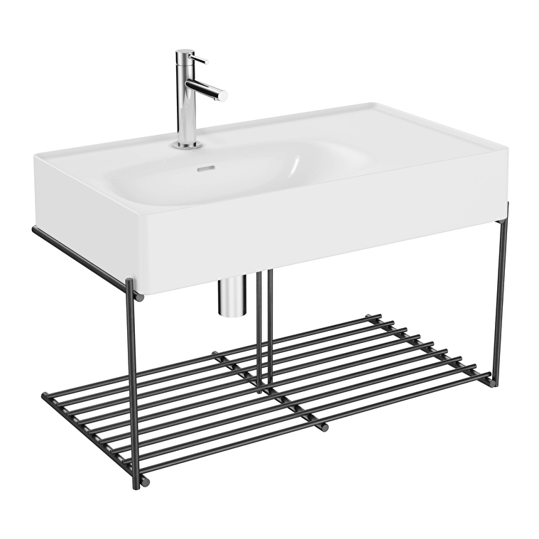 Vitra Banyo Dolabı Fiyatları ve Modelleri | Banyocu.com.tr VitrA Equal Lavabo Ünitesi, 80 cm, Raflı, Beyaz Lavabolu - 64084 - Fonksiyonel ve Tamamlayıcı Ürünler