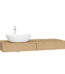 VitrA Origin Tezgah, 120 cm, İki Çekmeceli, Sol Sifon Delikli, Açık Meşe - 65681 - Fonksiyonel ve Tamamlayıcı Ürünler