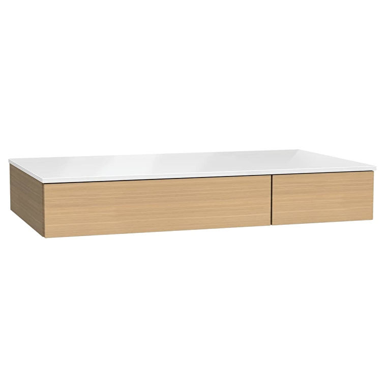 VitrA Origin Alt Ünite, 90 cm, İki Çekmeceli, Açık Meşe, Sol - 65703 - Fonksiyonel ve Tamamlayıcı Ürünler