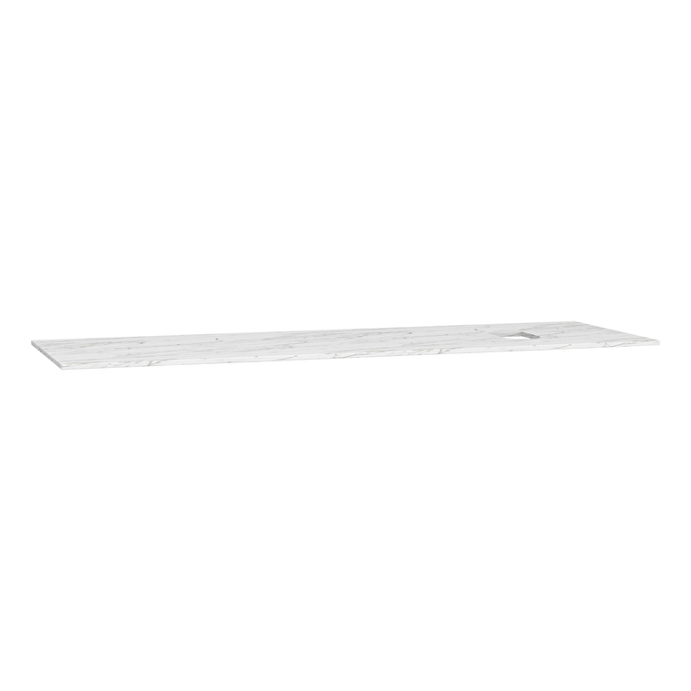 VitrA Origin Üst Tezgah, 150 cm, Neolith, Armatür Delikli, Sağ Sifon Delikli, Calacatta Silk - 65750 - Fonksiyonel ve Tamamlayıcı Ürünler