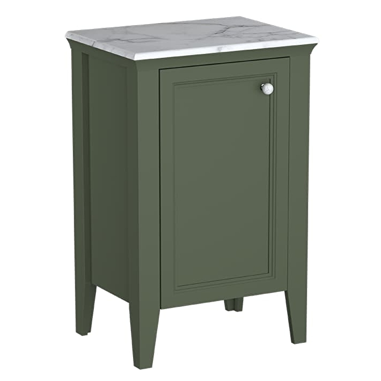 65810_9ab7dda879e4d915395dbcbc6b6a254fcf3d745c-1.jpg VitrA Valarte Neo Yan Ünite, 55 cm, Bir Kapaklı, Mermer Tezgahlı, Retro Yeşil, Sol - Görsel 1