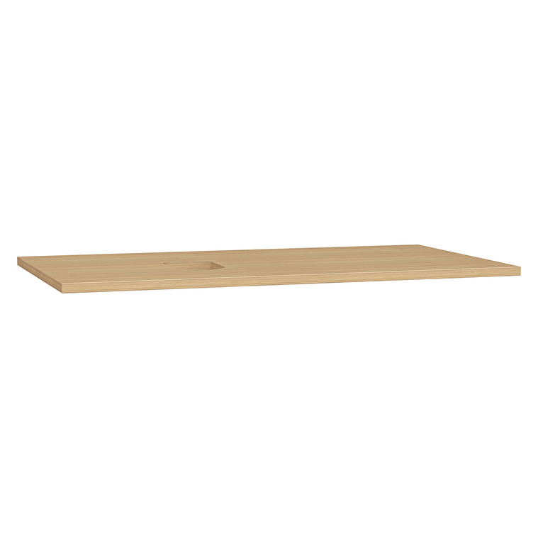VitrA Origin Üst Tezgah, 90 cm, Ahşap, Armatür Deliksiz, Sol Sifon Delikli, Açık Meşe - 65859 - Fonksiyonel ve Tamamlayıcı Ürünler