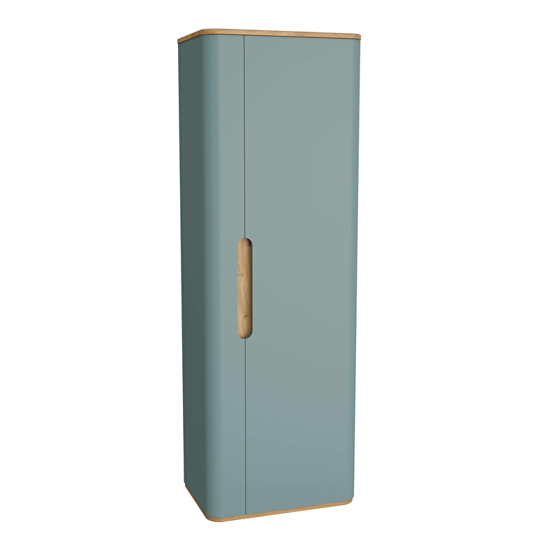 VitrA Sento Boy Dolabı, 55 cm, Bir Kapaklı, Temizlik Gereçleri İçin, Mat Fiyord Yeşili, Sağ - 65897 - Boy Dolaplar