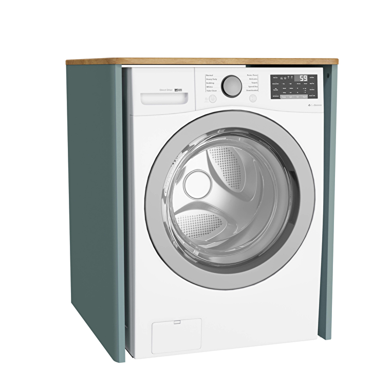 VitrA Sento Demonte Çamaşır Makinesi Ünitesi, 70 cm, Mat Fiyord Yeşili - 65900 - Çamaşır Makinesi Dolabı