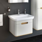 VitrA Sento Lavabo Dolabı, 65 cm, Bir Çekmeceli, Aydınlatmalı, Mat Açık Gri - Görsel 3