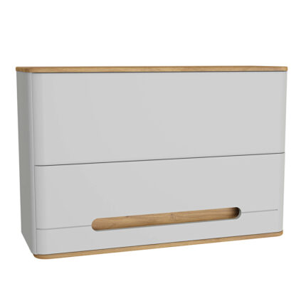 VitrA Sento Üst Ünite, 105 cm, Bir Kapaklı, İç Çekmeceli, Mat Açık Gri