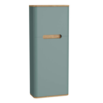 VitrA Sento Boy Dolabı, 50 cm, Bir Kapaklı, Dar, Mat Fiyord Yeşili, Sağ
