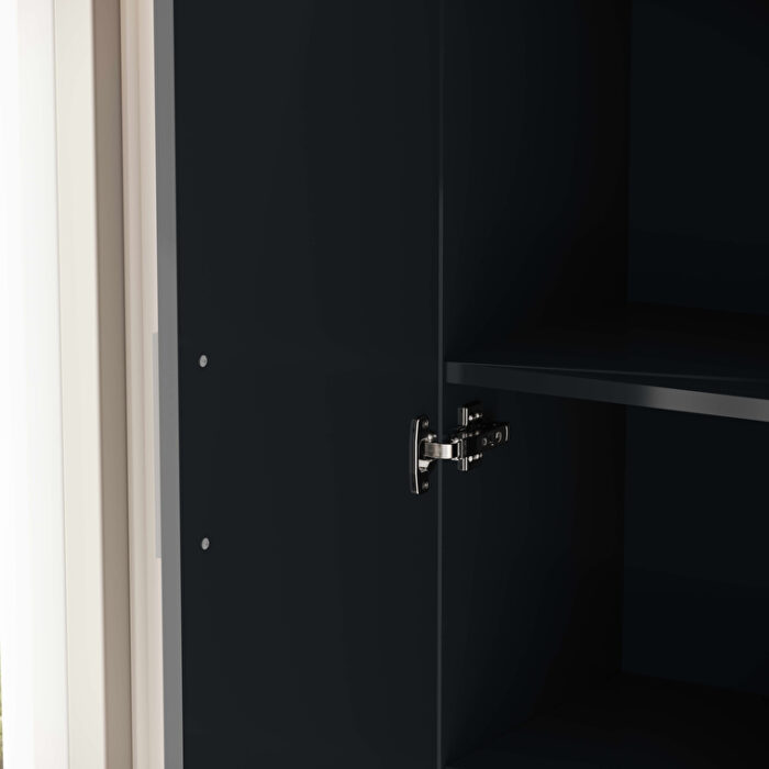 VitrA Mia Boy Dolabı, 35 cm, Parlak Antrasit - 66167 - Boy Dolaplar - 8