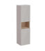 VitrA Root Flat Boy Dolabı, 40 cm, İki Kapaklı, Kısa, Çamaşır Sepetli, Parlak Sahra Beji, Sol - 66238 - Boy Dolaplar