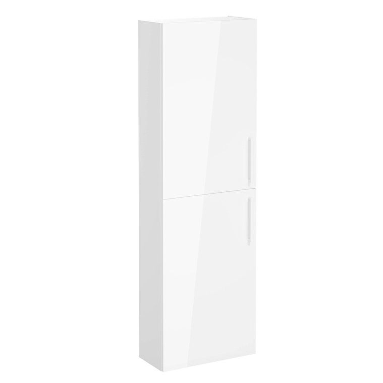 VitrA Root Flat Boy Dolabı, 55 cm, İki Kapaklı, Dar, Parlak Beyaz - 66243 - Boy Dolaplar