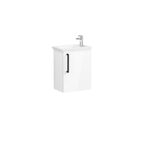 VitrA Root Flat Lavabo Dolabı, 45 cm, Bir Kapaklı, Dar, Köşeli Lavabo, Parlak Beyaz, Sağ - Görsel 2