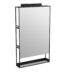 VitrA Archiplan Ayna, 60 cm, Raflı, Metal, Siyah - 66609 - Banyo Üst Modülleri