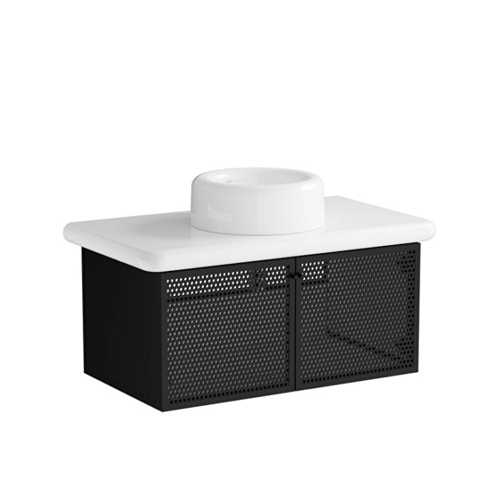 VitrA Liquid Lavabo Dolabı, 100 cm, Metal Kapaklı - Görsel 3