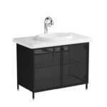VitrA Liquid Lavabo Dolabı, 100 cm, Metal Kapaklı , Ayaklı - 66742 - Banyo Alt Modülleri - 1
